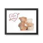 Bild "Teddy's mit Herz" - personalisiert (verschiedene Größen) – Bild 4