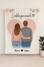 Personalisierte Kuscheldecke „Lieblingsmensch“